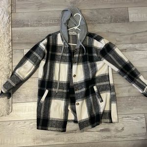 Flannel Jacket, oversized, size small